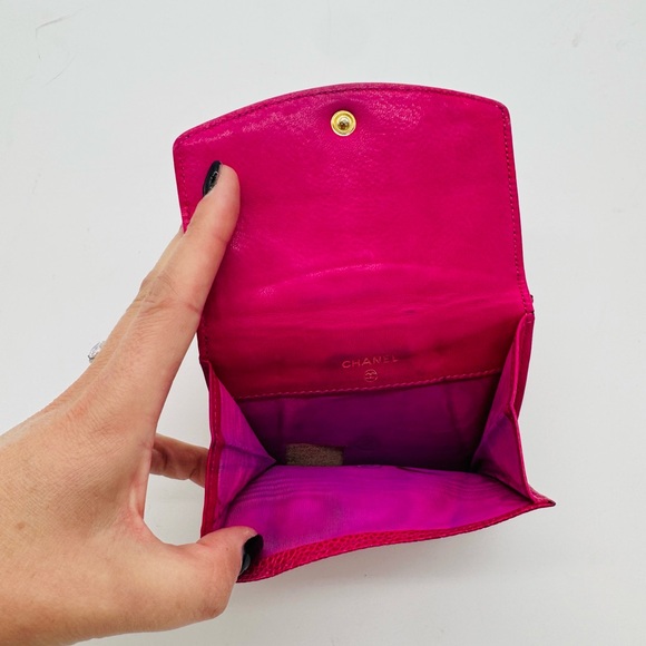 Chanel Pink Calfskin Compact Wallet 🩷 - Picture 9 of 10